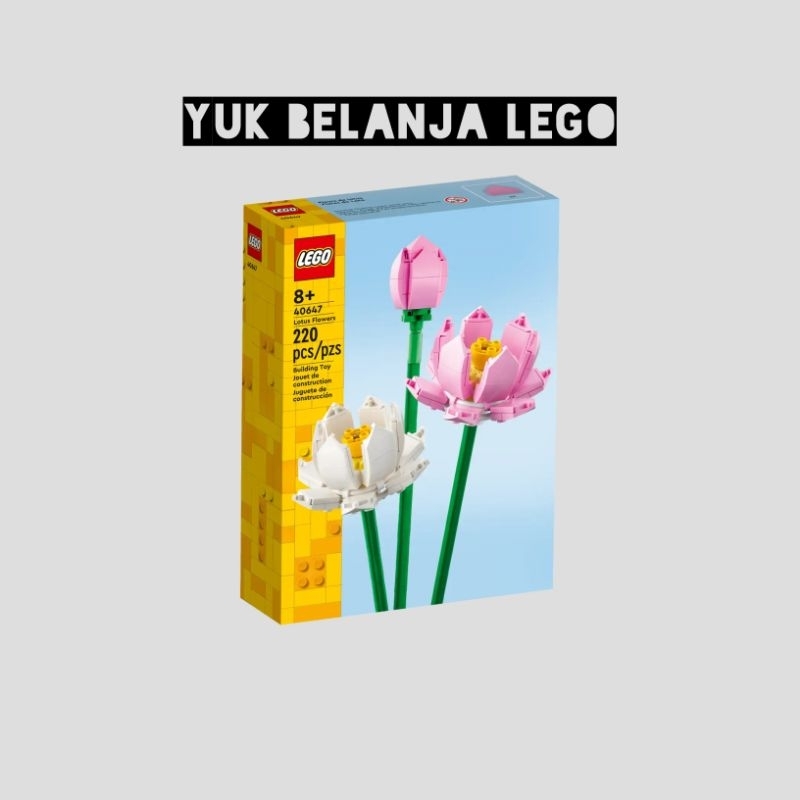 Lego Iconic 40647 Lotus Flowers (220 pieces) | Shopee Malaysia