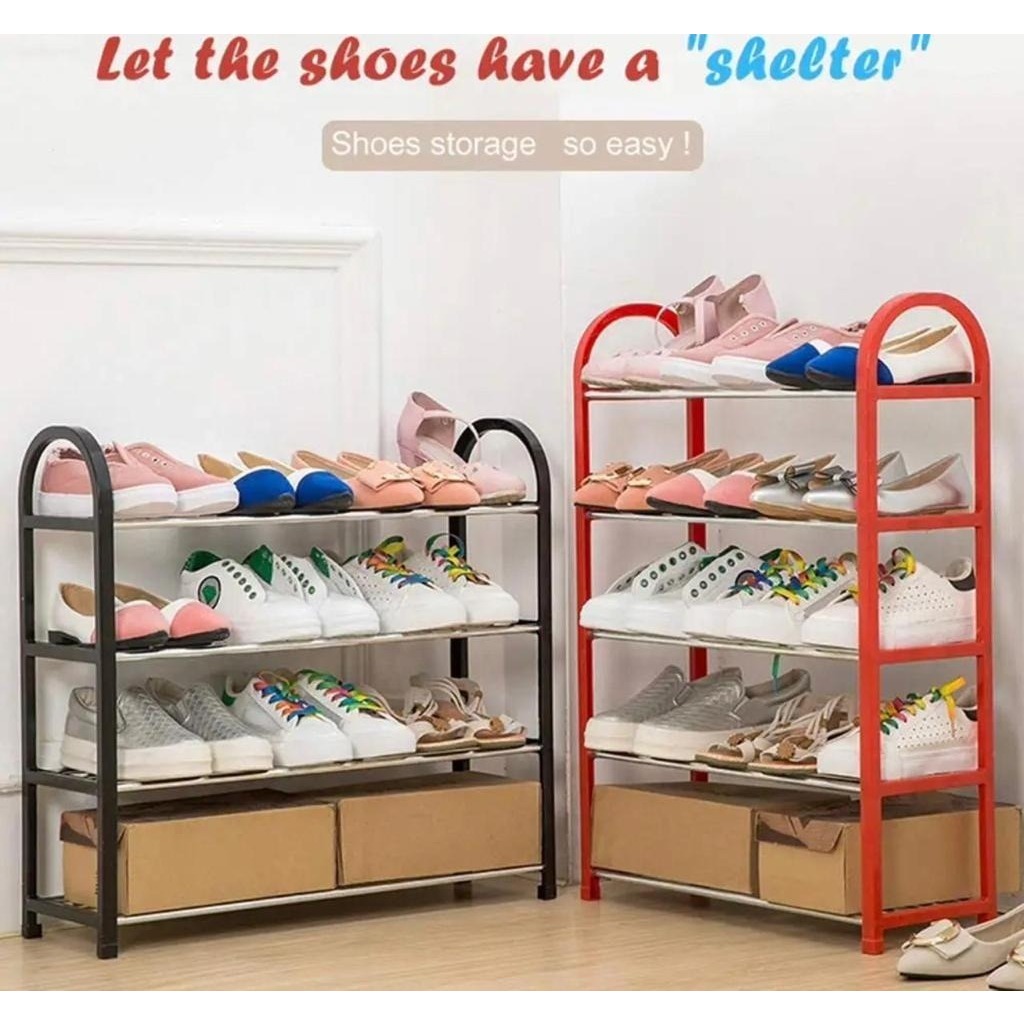 Stacking shoe rack for storing 5 layers / 4 layers, free packing ...