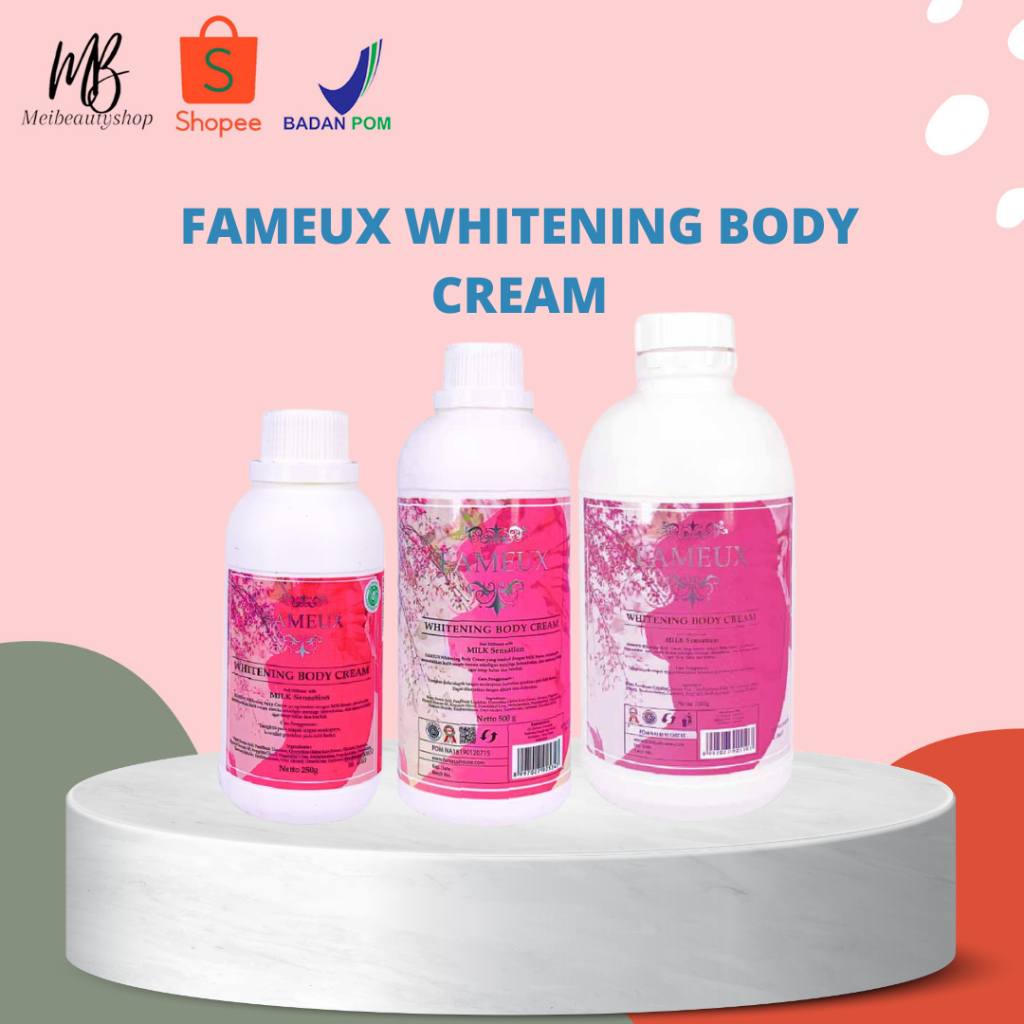 Fameux Whitening Body Cream BLEACHING Shopee Malaysia