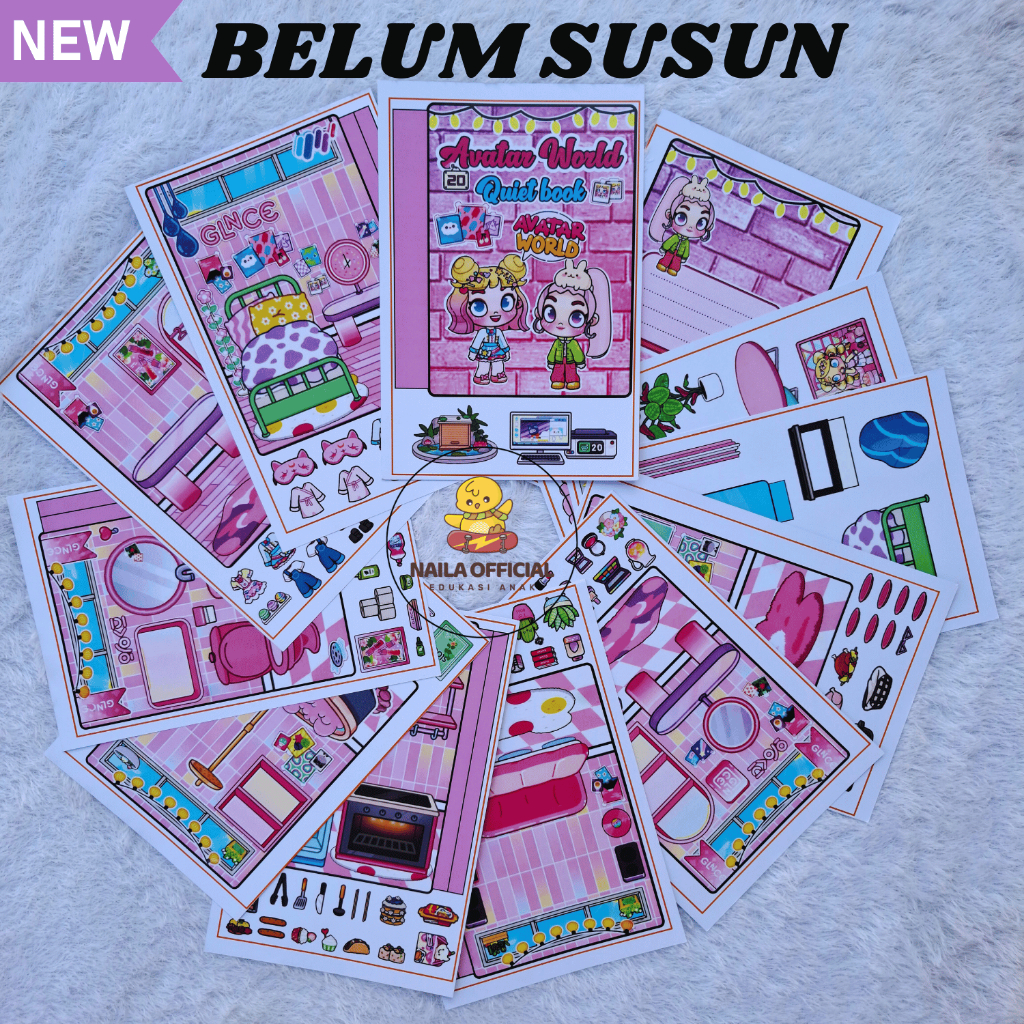 Toca Avatar World Neon Pink Paper Doll Educational Toys for