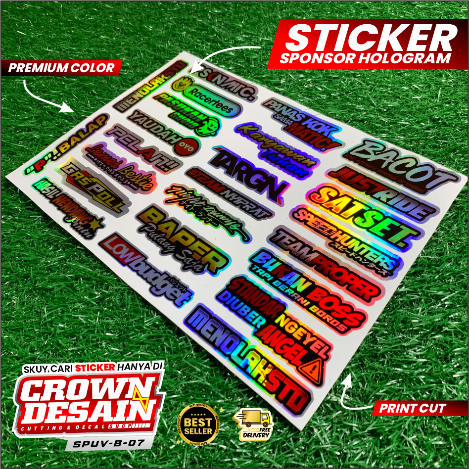 Cutting Racing Sponsor Sticker Contents 25pcs Sticker Pack Motorcycle ...