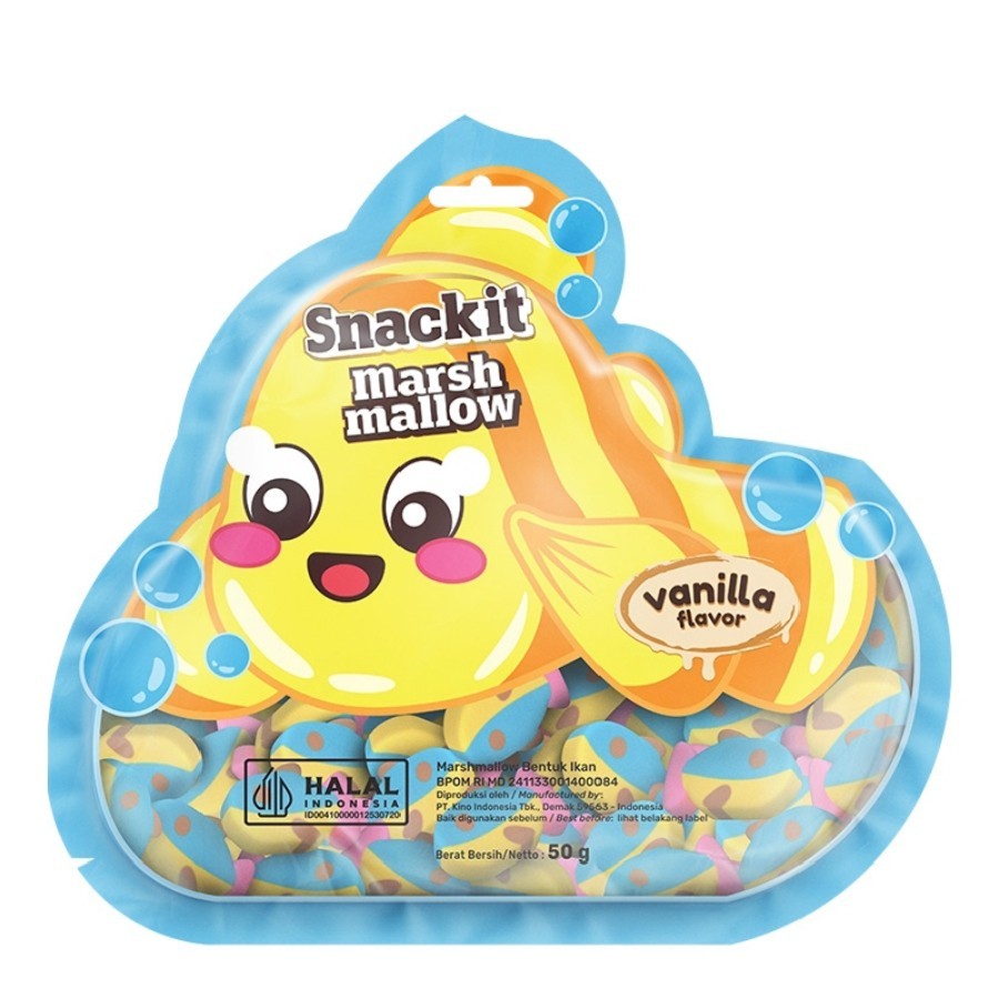 Snack Marshmallow Fish Vanilla 50g | Shopee Malaysia