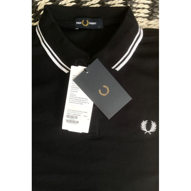 Fr3d P3rry Polo Tshirt Black List White | Shopee Malaysia