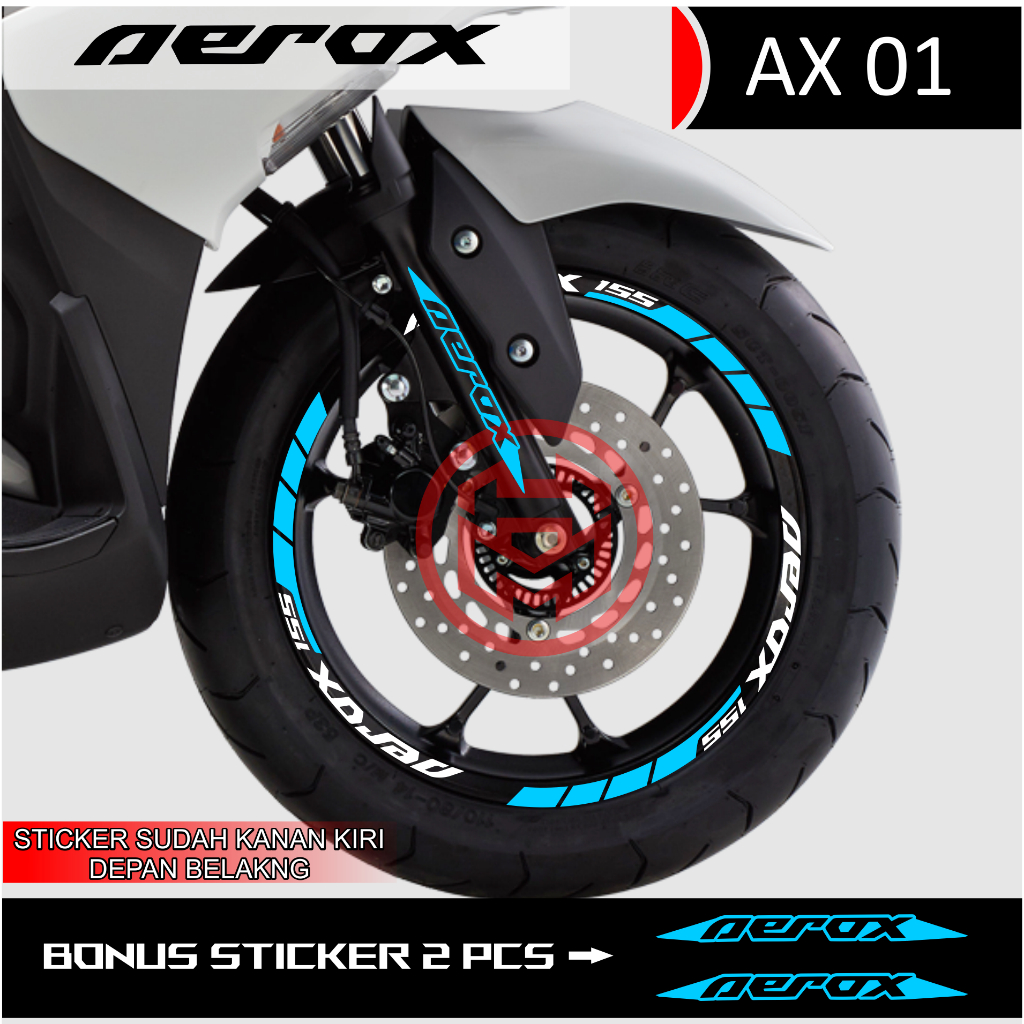 AEROX 155 AX01 VELG CUTTING STICKER | Shopee Malaysia