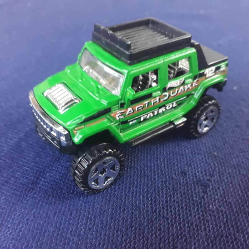HIJAU Diecast Loose Hot Wheels HW Hummer H2 Green Earthquake Patrol ...