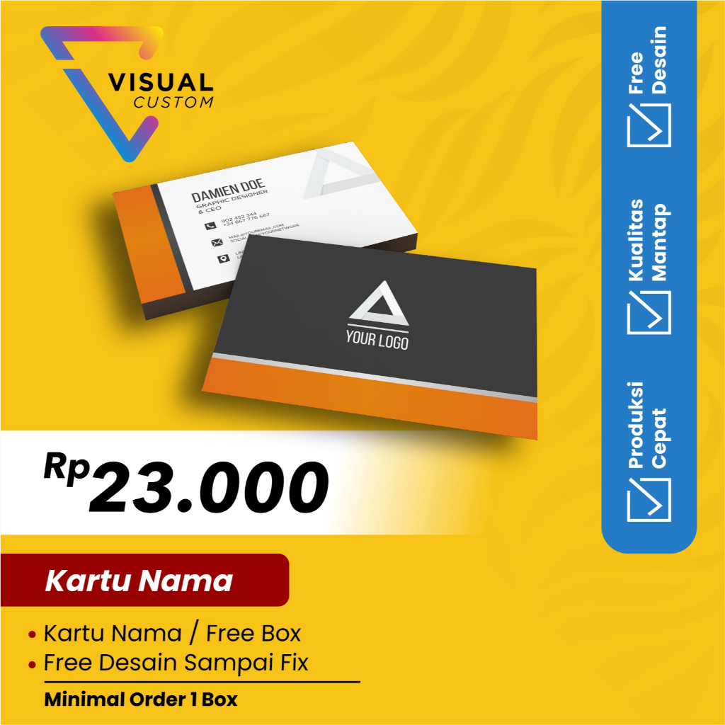 Print Business Card/Custom Business Card (One Side/Two Side) | Shopee ...