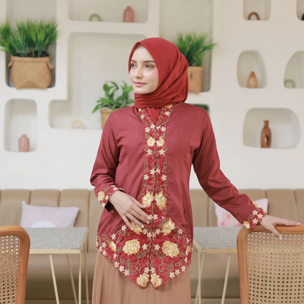 Alantasik - modern alantasik COLOR embroidered kebaya top for ...