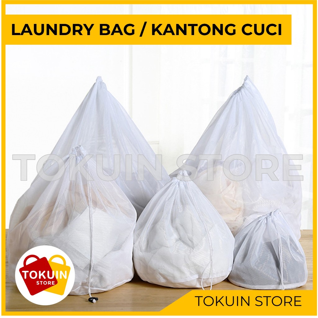 MESIN Laundry Bag Net Washing Machine Net Bag Dirty Clothes Bra Panties ...