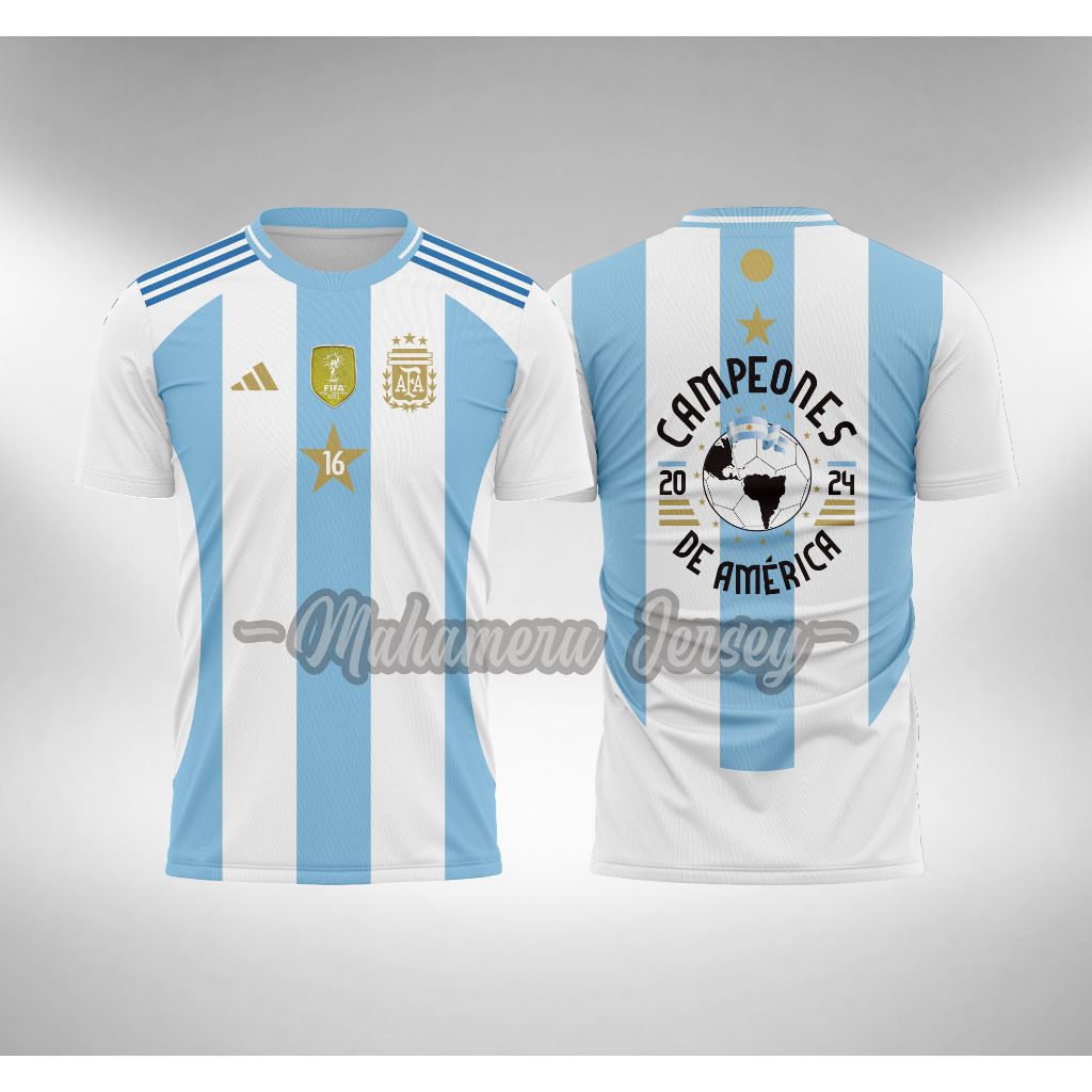 Argentina Soccer Scarf – Campeones De América 2024 Knit Scarf For Fans (Double-Sided)-306480
