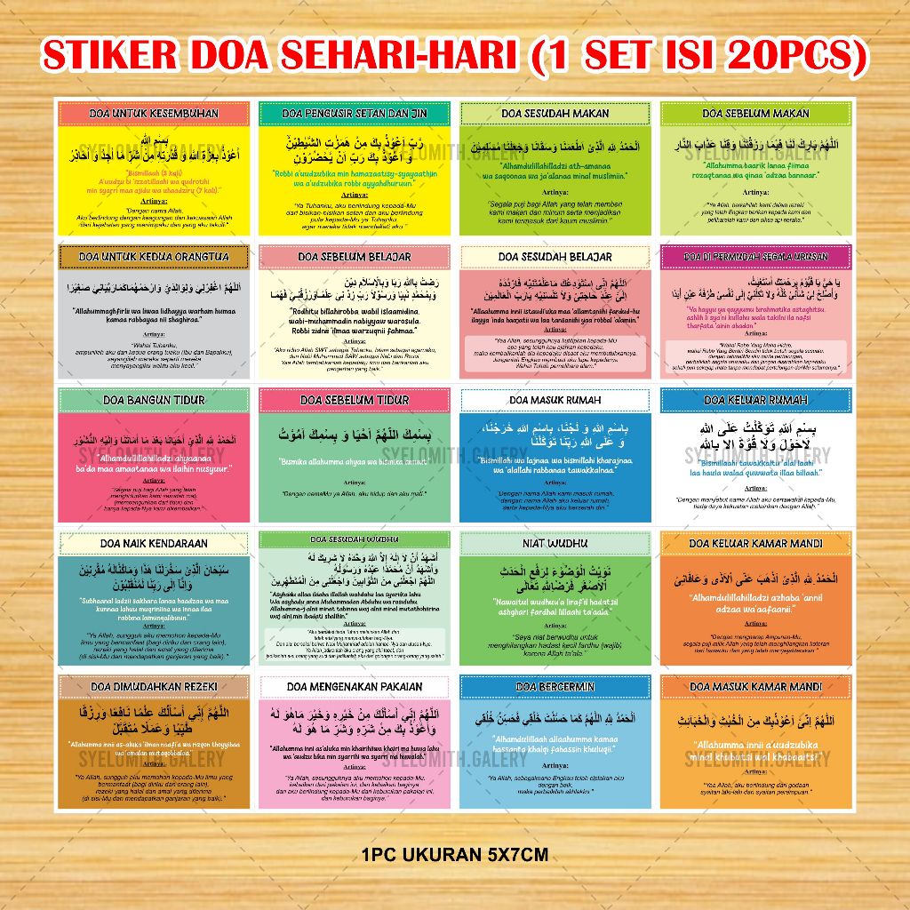 20 Daily Prayer Stickers - Package of 20 Daily Prayer Stickers | Shopee ...