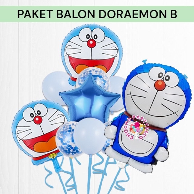 Doraemon B Balloon Package/Doraemon Doremi Nobita Birthday Decoration ...