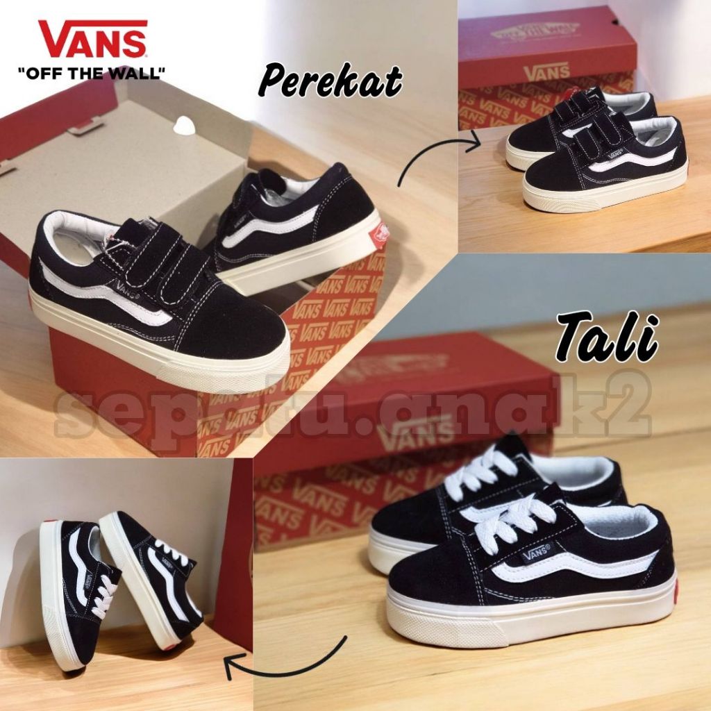 HITAM VANS Oldskool OG Black Oldskool OG Premium High Quality Children s School Shoes Kids Gifts Shopee Malaysia