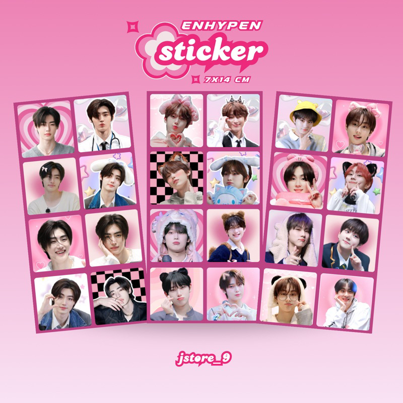 Enhypen STICKER DECO SET JAY SUNGHOON SUNOO HEESEUNG NIKI JAKE JUNGWON ...