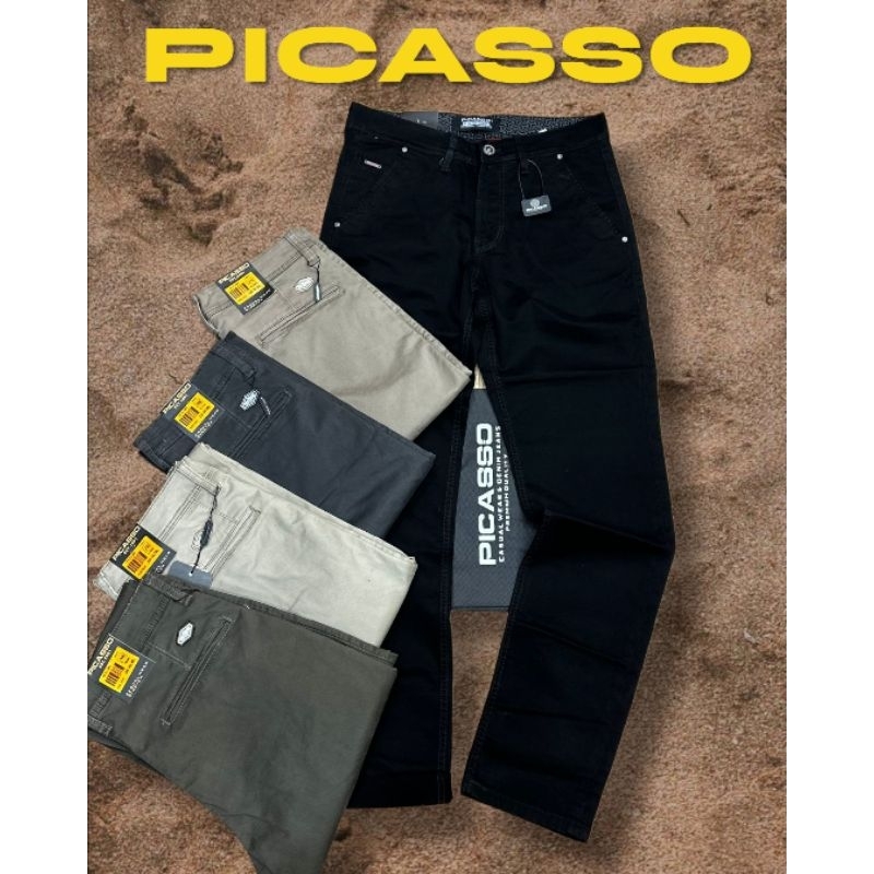 Chinese Pants in Picasso Multicolor Printed Silk main image 0