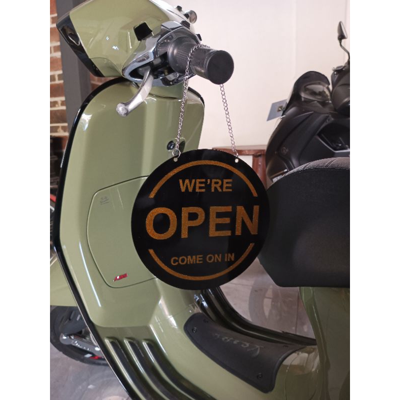 Acrylic signage/OPEN CLOSED/ gold | Shopee Malaysia