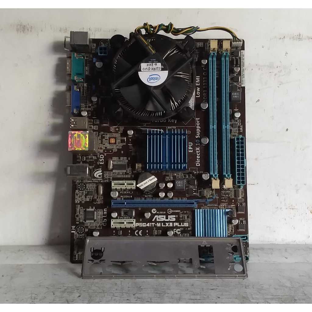 Asus MODEL P5G41T-M LX3 PLUS Motherboard And CORE DUO 6300. processor ...