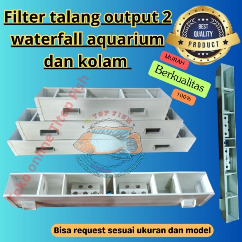 Aquarium and 2 waterfall pond pvc gutter Filter | Shopee Malaysia