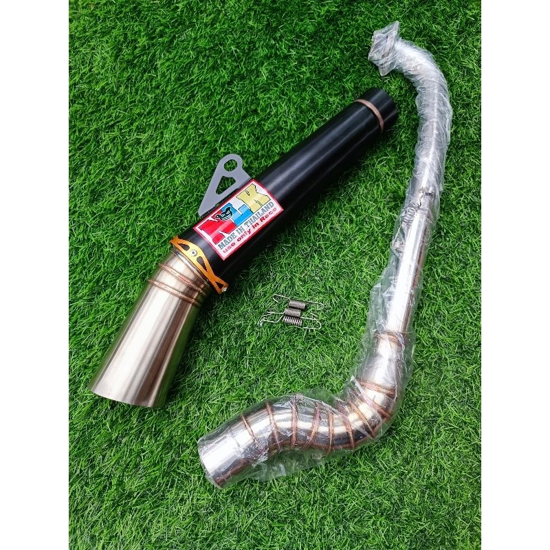 Nlk black Pipe canister conical open specs exhaust Pipe for Wave 125 ...