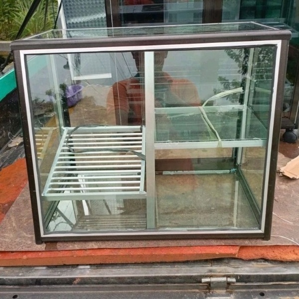 Friedchicken display case/aluminum display case/stainless steel display ...