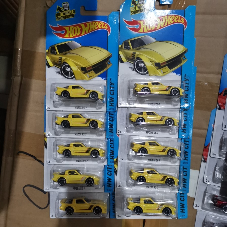Hot Wheels Mazda RX7 Yellow RX 7 HW City 2014 Yellow FC | Shopee Malaysia