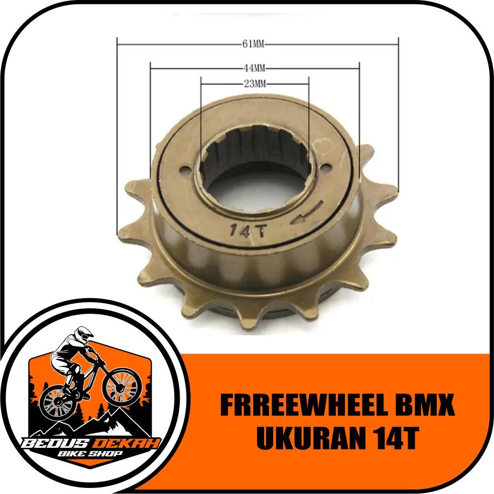 Freewheel BMX BIKE 14T REAR GEAR SINGLE SPEED 14T BMX BIKE