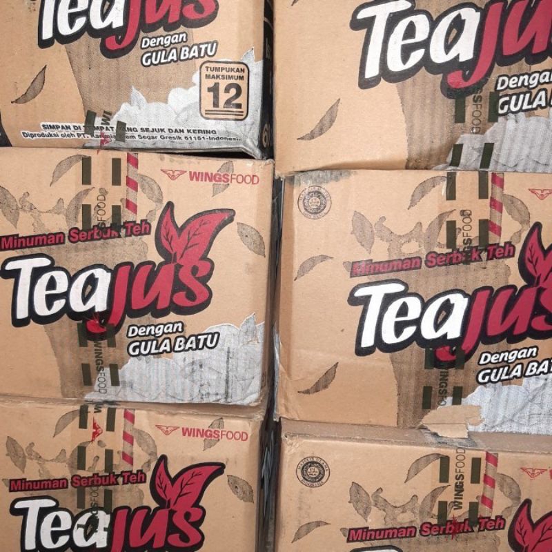 Tea Jus All Variants Of 1 Carton Contains 6 Packs Or 360pcs | Shopee ...