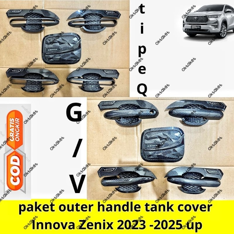 Innova Zenix outer handle tank cover package 2023 2024 2025 2026 Full ...