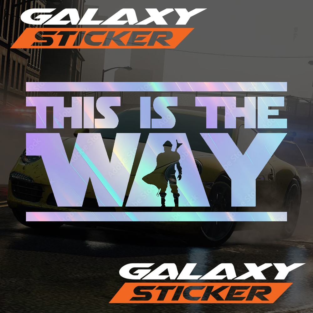 Cutting stickers for variations of this is the way car window. star ...