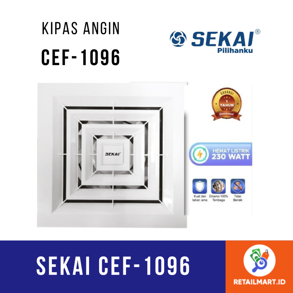 Sekai Cef Inch Ceiling Exhaust Shopee Malaysia