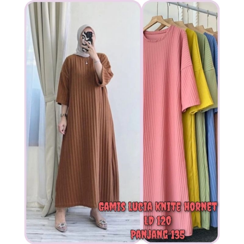 Gamis lucia knite hornet/dress lucia hornet/gamis lucia/dress lucia ...