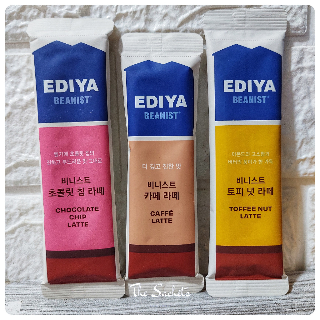 Ediya Coffee Beanist Toffee Nut Chocolate Chip Caffe Latte Sachet