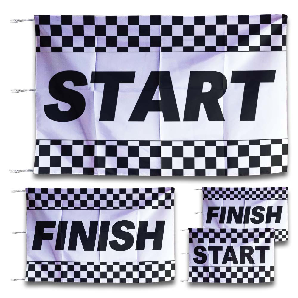 PUTIH HITAM Start Flag Black and White Flag Racing Flag Start Finish ...