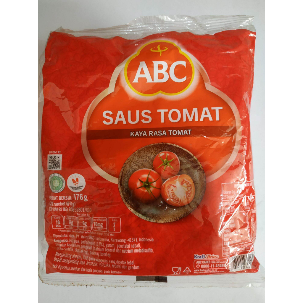 Abc Tomato Sauce SACHET 22X8 GR Shopee Malaysia