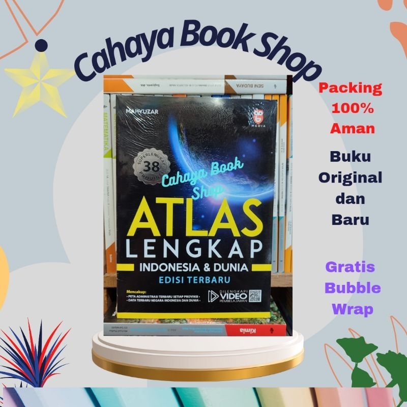 Complete Atlas Book of Indonesia & the World 38 Provinces Latest ...