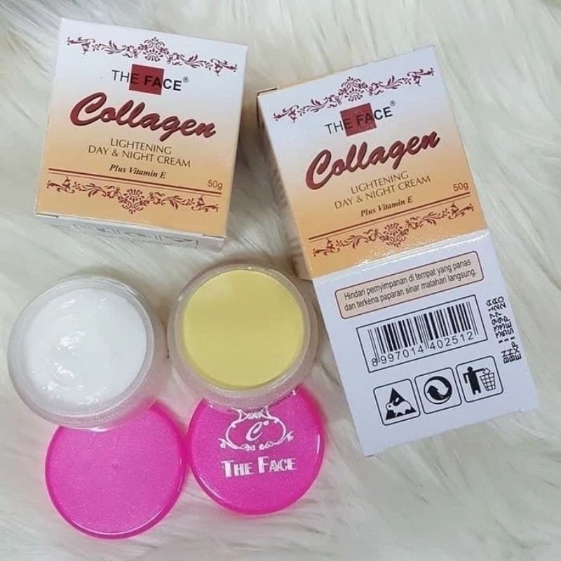 Cream COLLAGEN THE FACE BPOM ORIGINAL Day And Night Shopee Malaysia