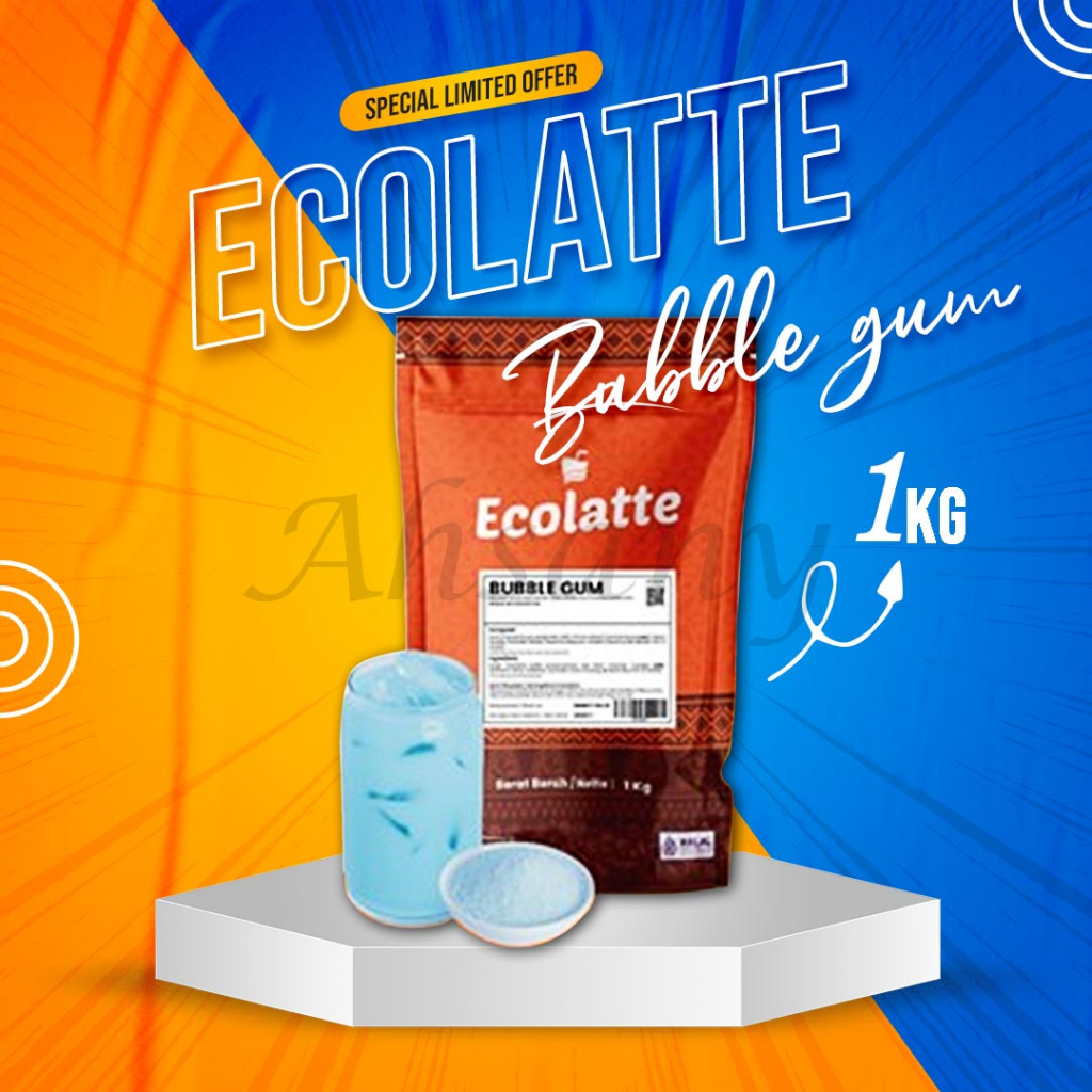 Bubblegum Premium Powder Drink Assorted Flavors Ecolatte 1kg Shopee