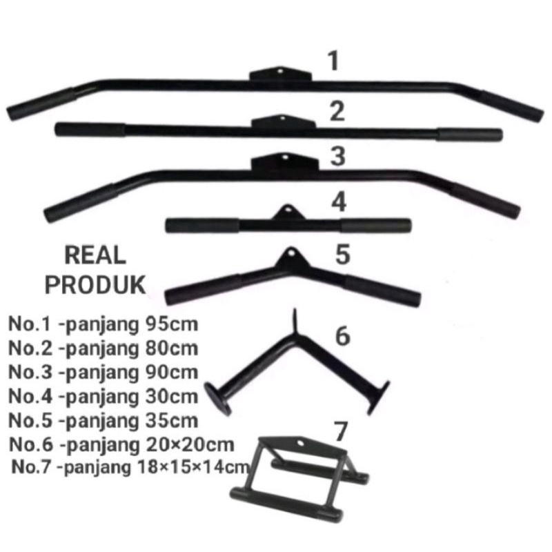 Grip Bar Handle Pull Down Mag Grip Cable Attachment Lat Pulldown Row ...