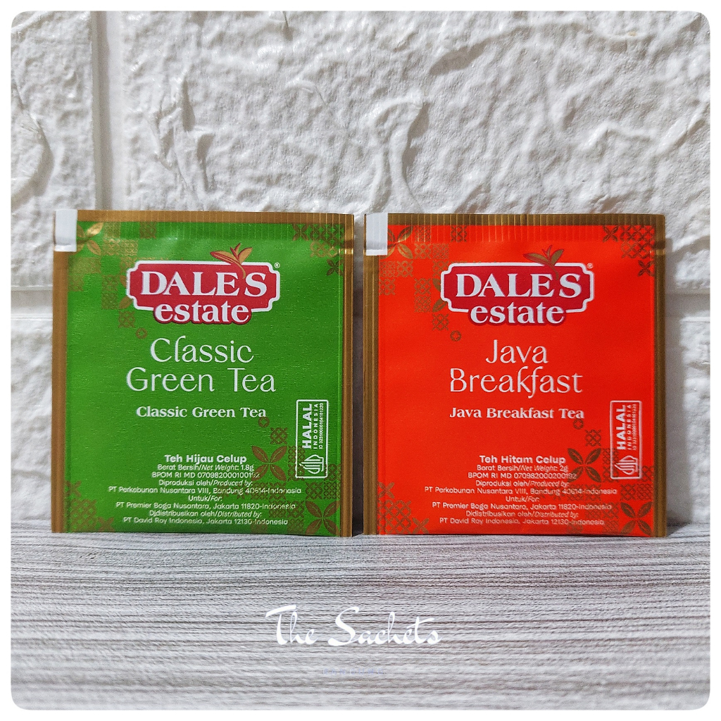 Dale's Estate Java Breakfast Black Tea Classic Green Tea Sachet ...