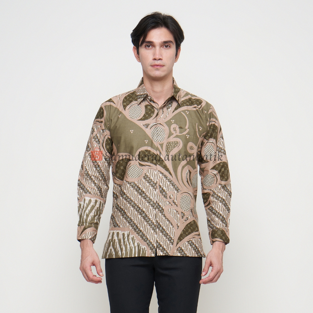 KEMEJA HIJAU Sage Green Color Couple batik Shirt, sage Green ...