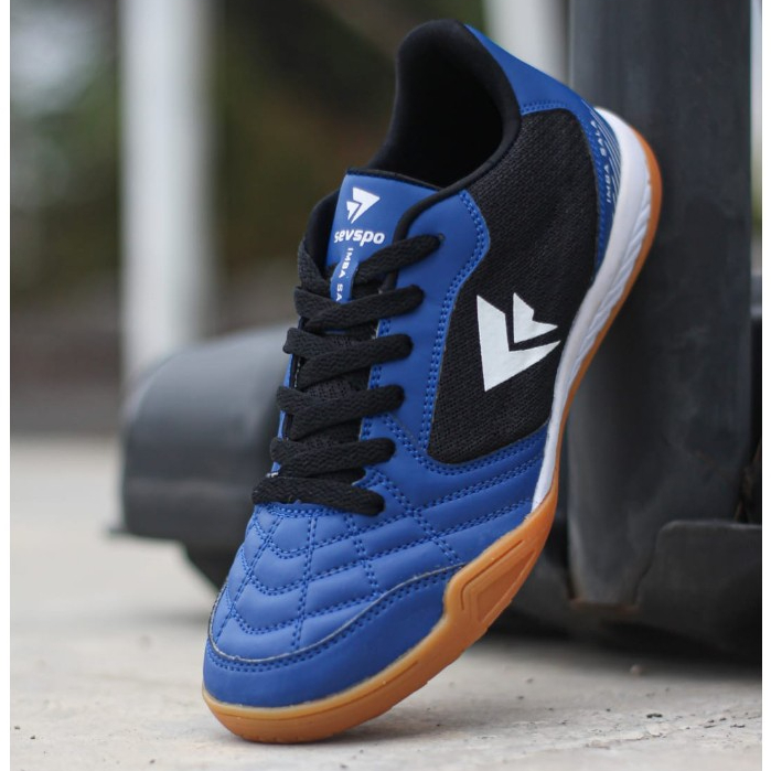 Original SEVSPO TOP IMBASALA BLUE BLACK FUTSAL SHOES | Shopee Malaysia