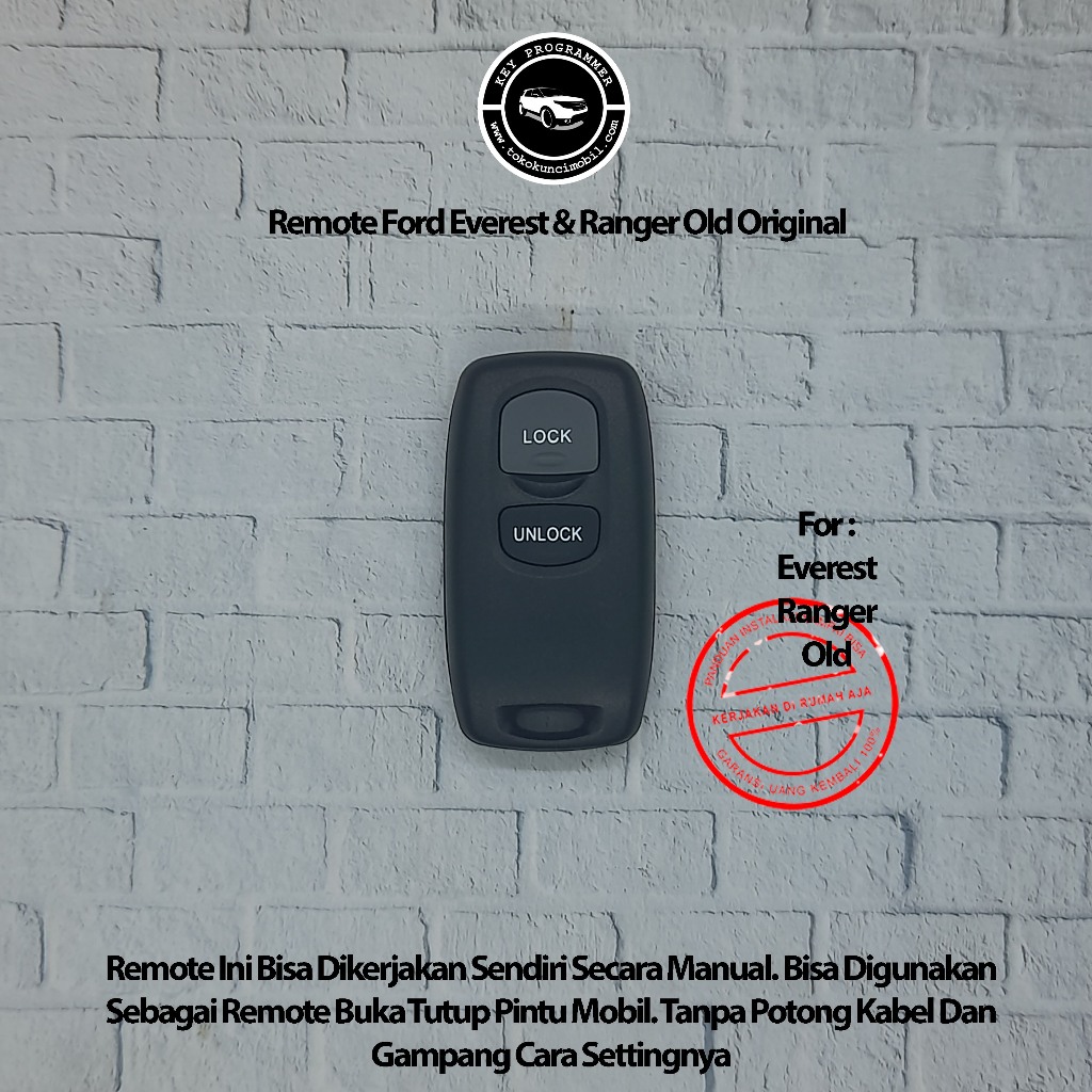 TOMBOL Original Ford Everest 2-button Remote | Shopee Malaysia