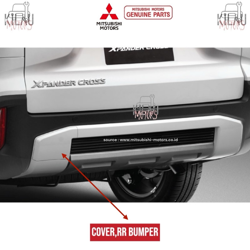 Original Mitsubishi Xpander Cross Rear Bumper Towing Cover | Shopee ...