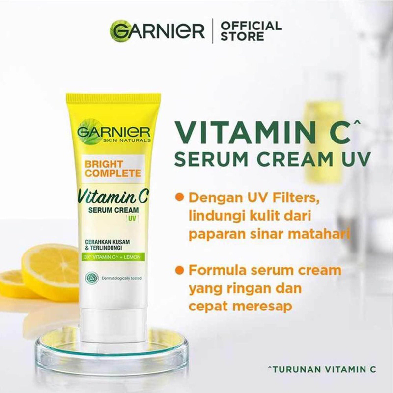 Garnier BRIGHT COMPLETE SERUM CREAM 20ml | Shopee Malaysia