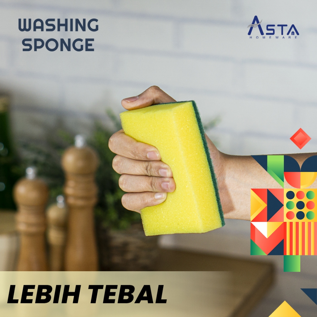Asta Dishwashing Sponge Multipurpose Washing Sponge | Unit 1pcs ...