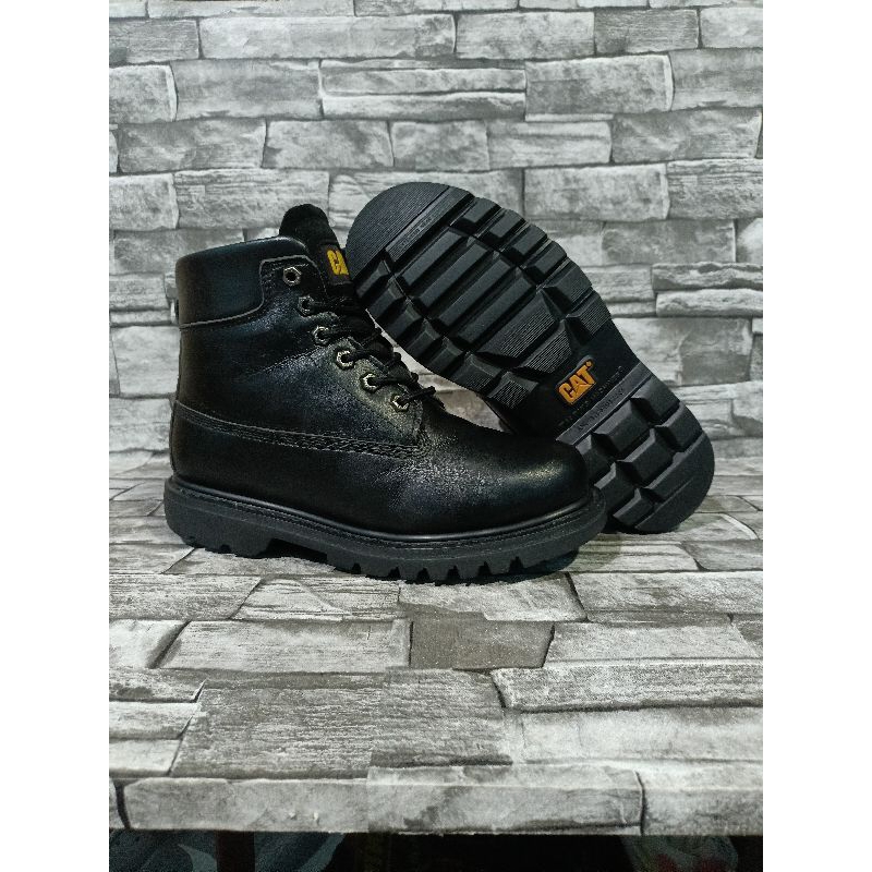 Full Black Cat Boots Shopee Malaysia