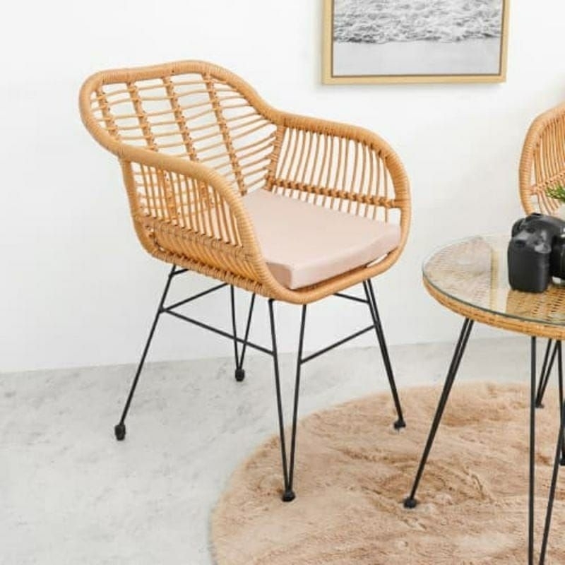 Minimalist rattan cafe terrace chairs | Shopee Malaysia