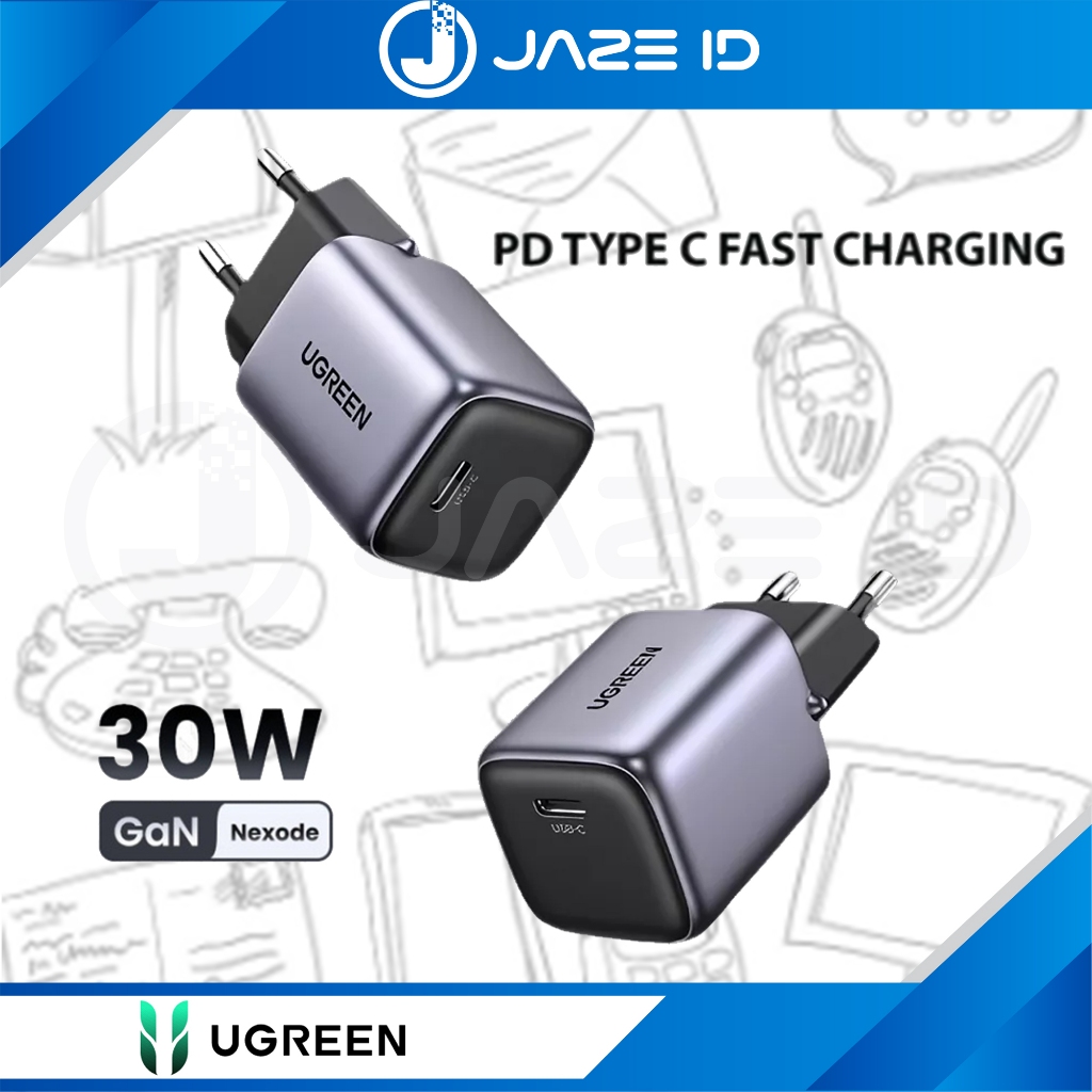 Ugreen Nexode Charger Mini Pd Type C Fast Charging 30w Iphone Android 