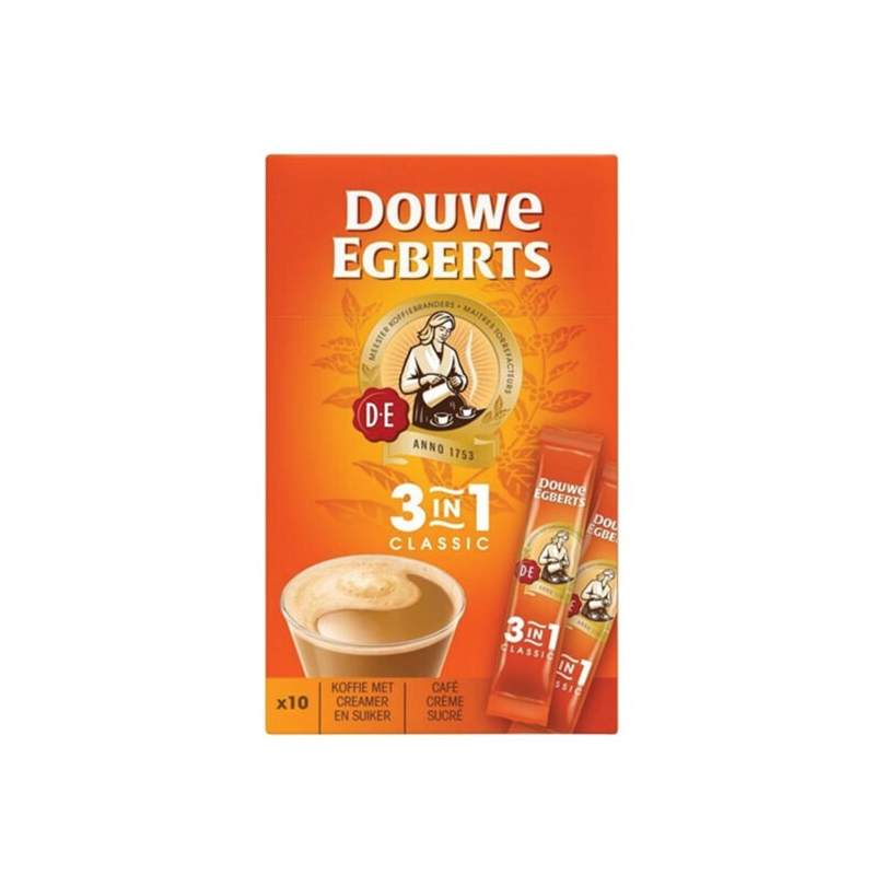 Douwe Egberts Instant Coffee 3in1 Classic 10x18 Grams Shopee Malaysia