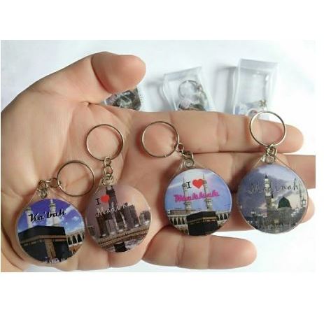 GANTUNGAN MECCA MADINAH KEYCHAIN SOUVENIR FOR HAJJ AND UMRAH | Shopee ...