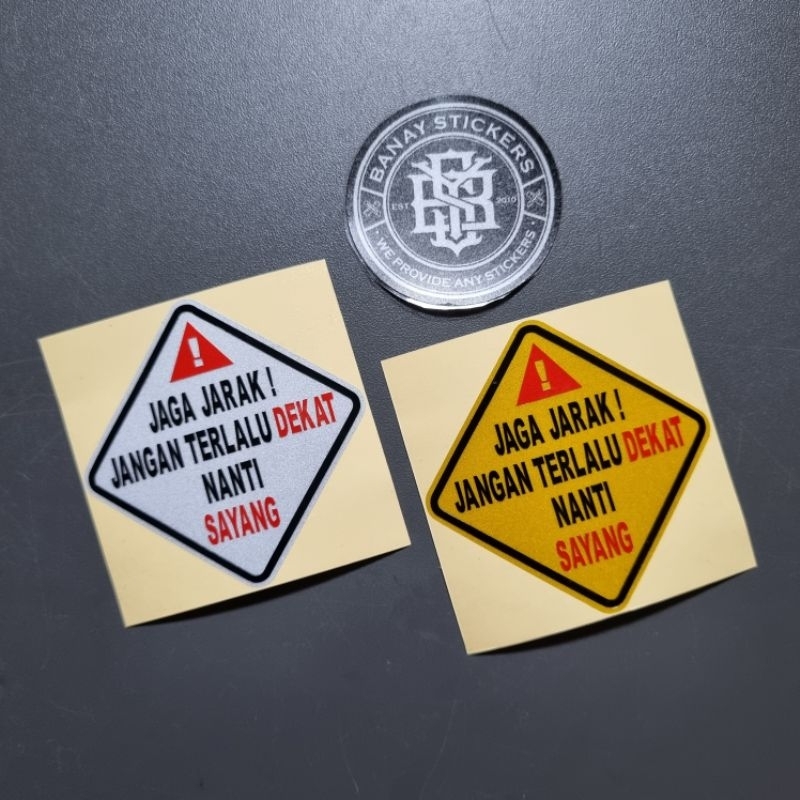 Siker Sticker Keep Your Distance Don't Be Too Close Later Dear cutting ...
